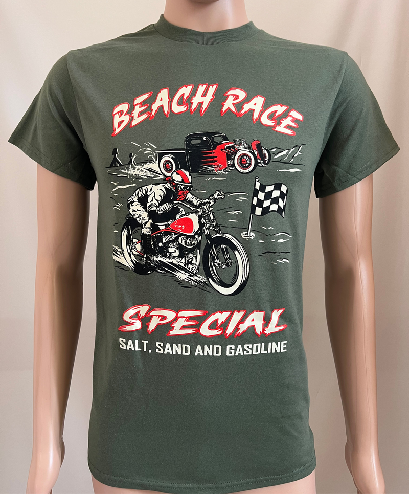 Beach Race salt sea and gasoline